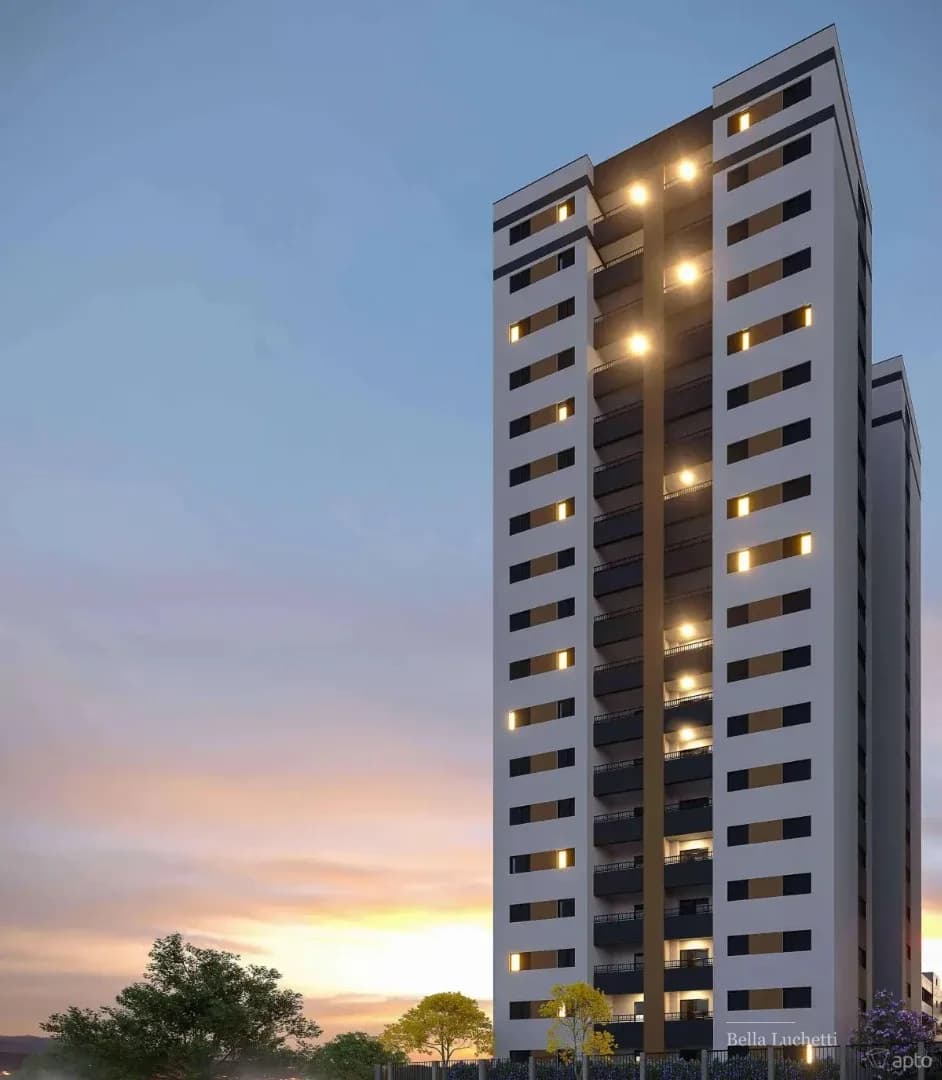 Apartamento novo no Bonfim, 64 m², três dormitórios e varanda com churrasqueira
